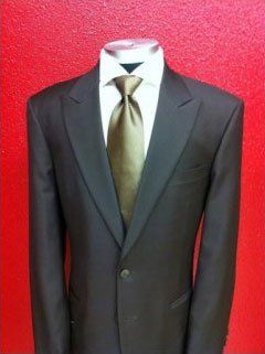 Custom Made Men's Suit, black
