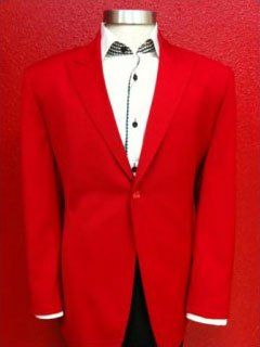 Custom Made Men's Suit, red