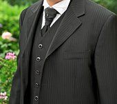 Suit on person, photo