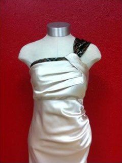 Custom Made Ladies Dresses, white and black