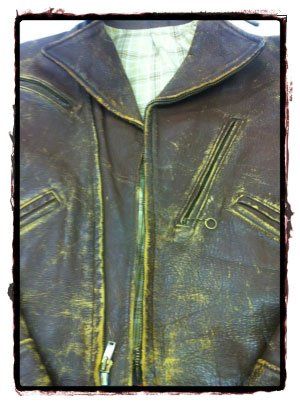 Leather jacket, warn