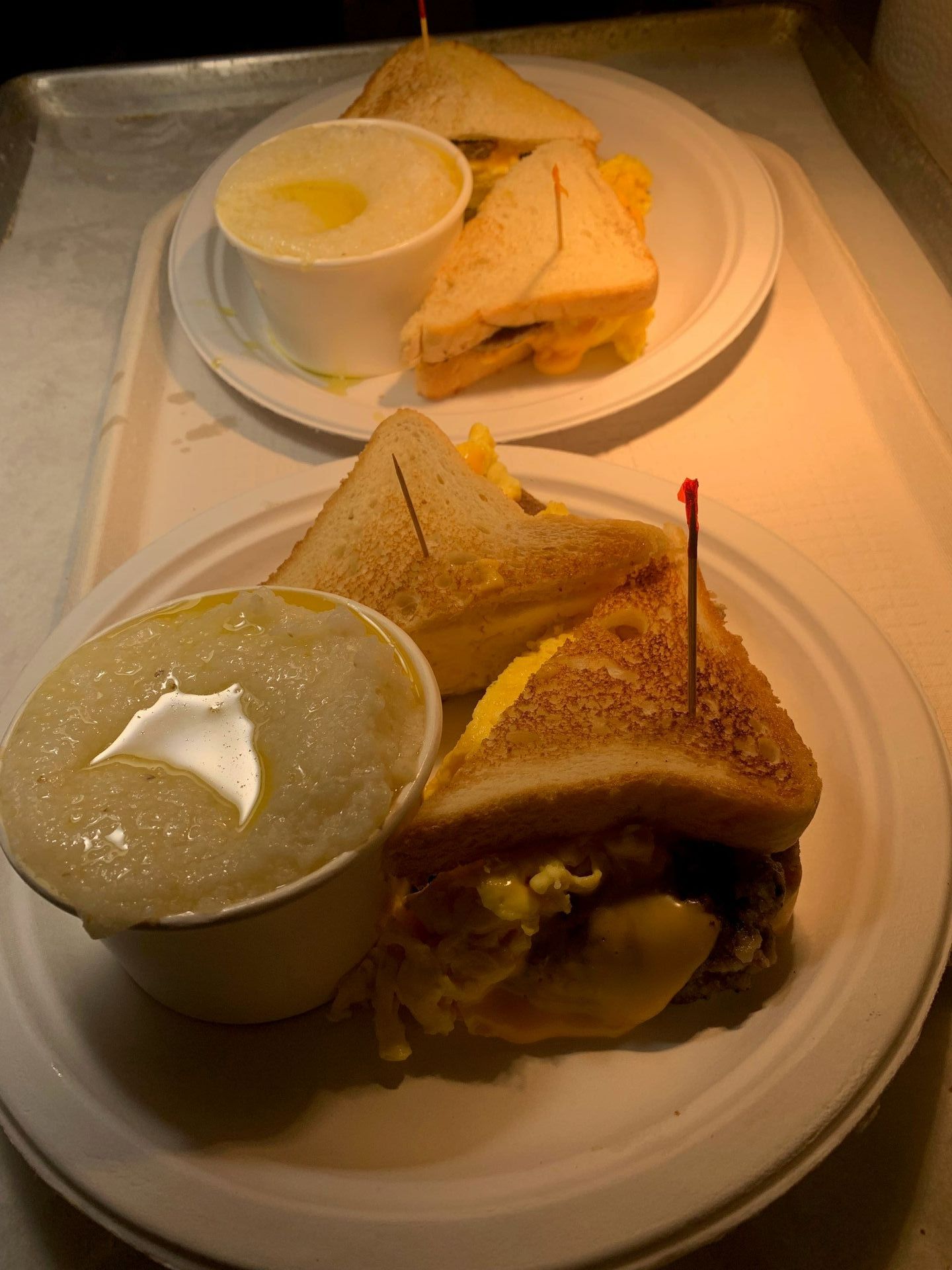 Sandwich With Grits — Baltimore, MD — Simply Marie's