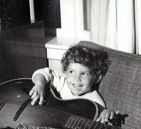 Leora in a black and white photo as a child