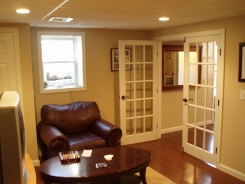 Basement Living Room — Cape Cod, MA — BelPort Building & Remodeling, LLC