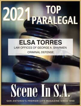 2021 Top Paralegal Elsa Torres badge