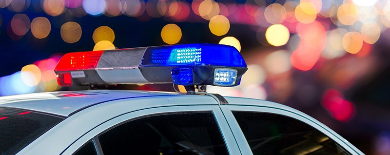 police car lights