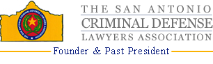 The San Antonio Criminal Defense Lawyers Association logo - Founder & Past President