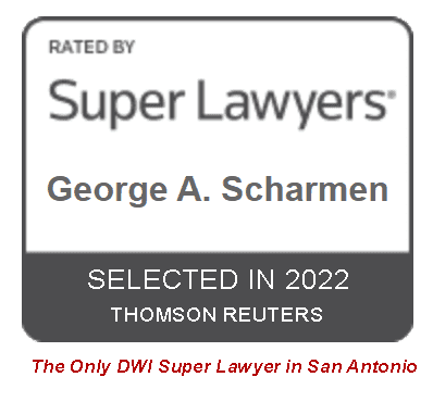 Super Lawyers award for George A. Scharmen. Selected in 2022