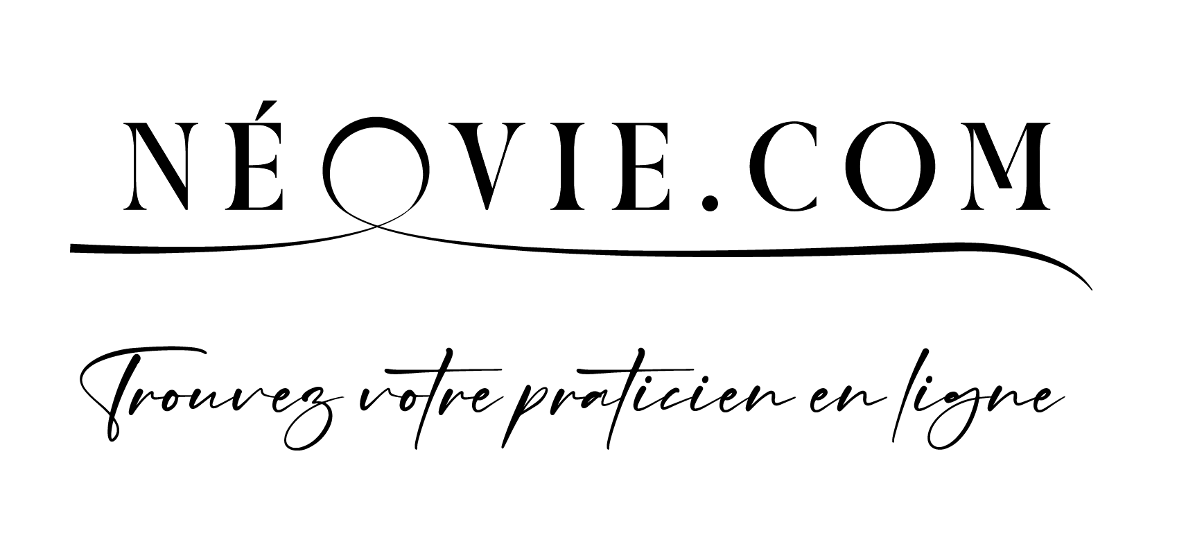 Un logo noir et blanc pour neovie.com