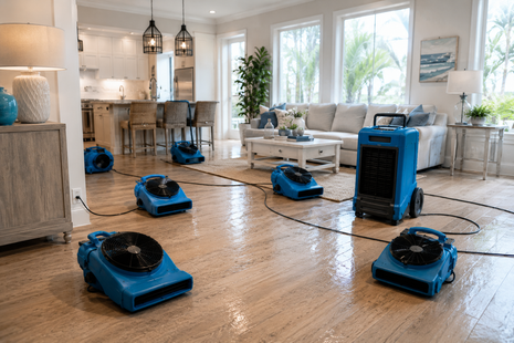 Water damage restoration helps dry affected areas quickly and reduce the risk of mold development.