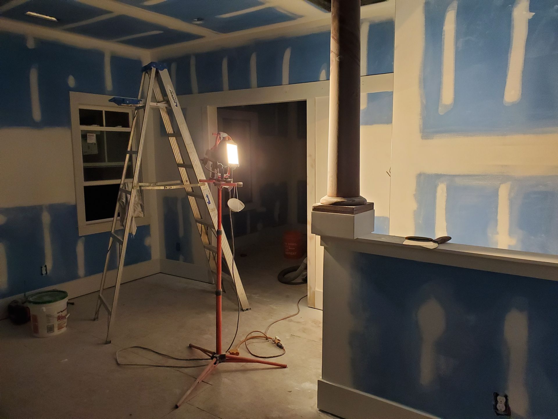 Interior and exterior painting project in Wilmington NC home refreshed by Howard Roofing & Construction