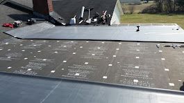 Flat EPDM rubber roof installation in Wilmington, NC