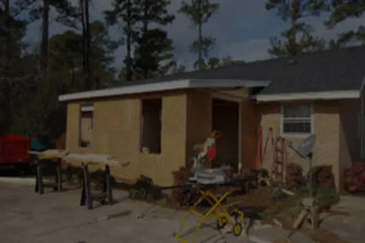 Small addition attached to small home in the historic Wilmington district.