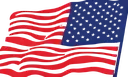 American flag icon representing precision