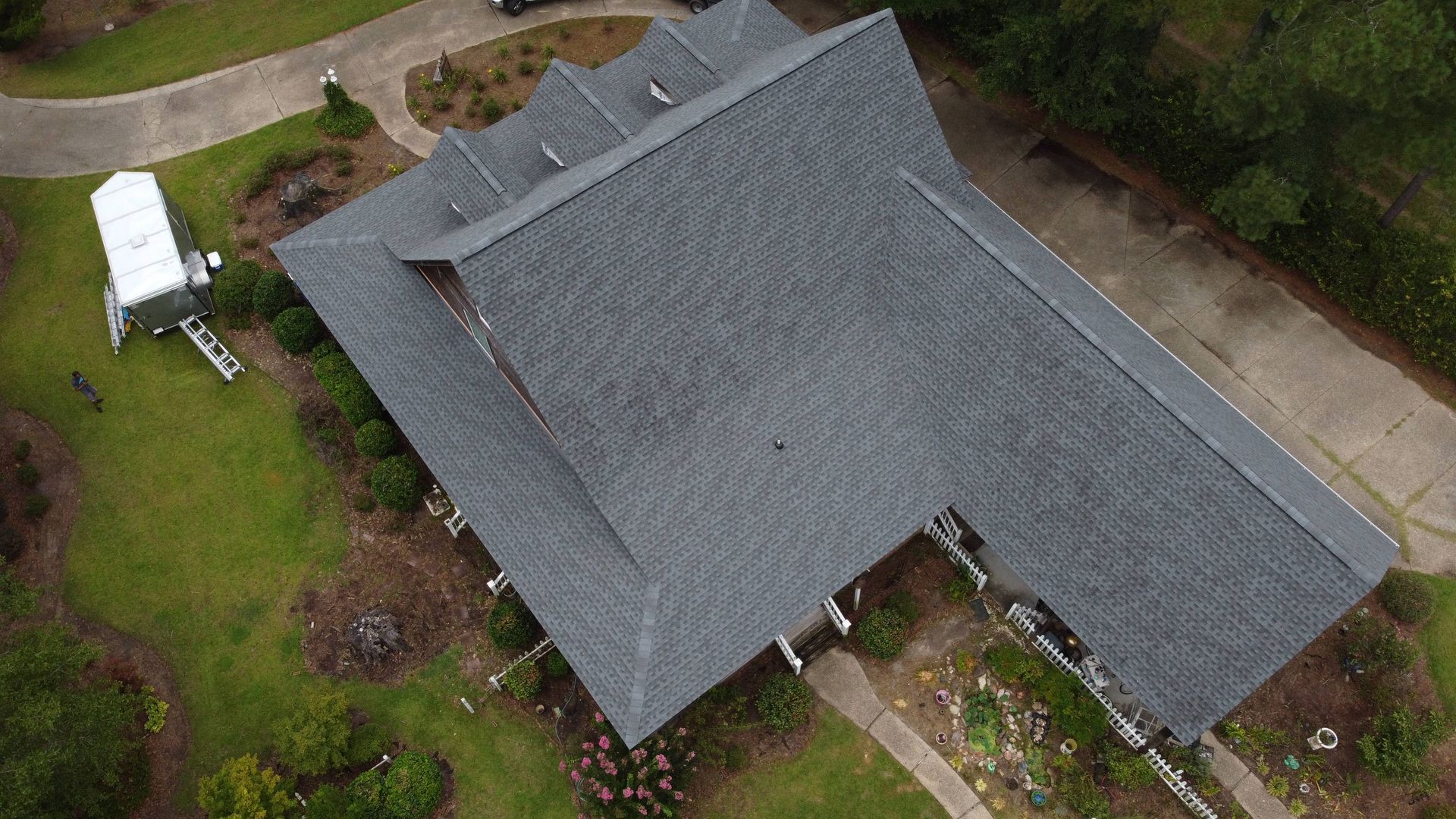 Completed residential roofing services in Rocky Point, NC
