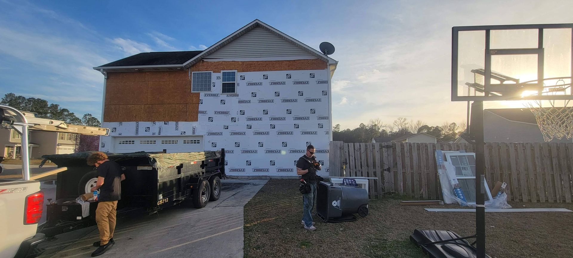 Completed home siding replacement in Castle Hayne, NC