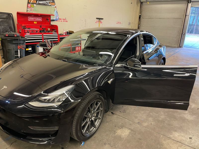 Tesla Car at Snellville Low Price Auto Glass Shop