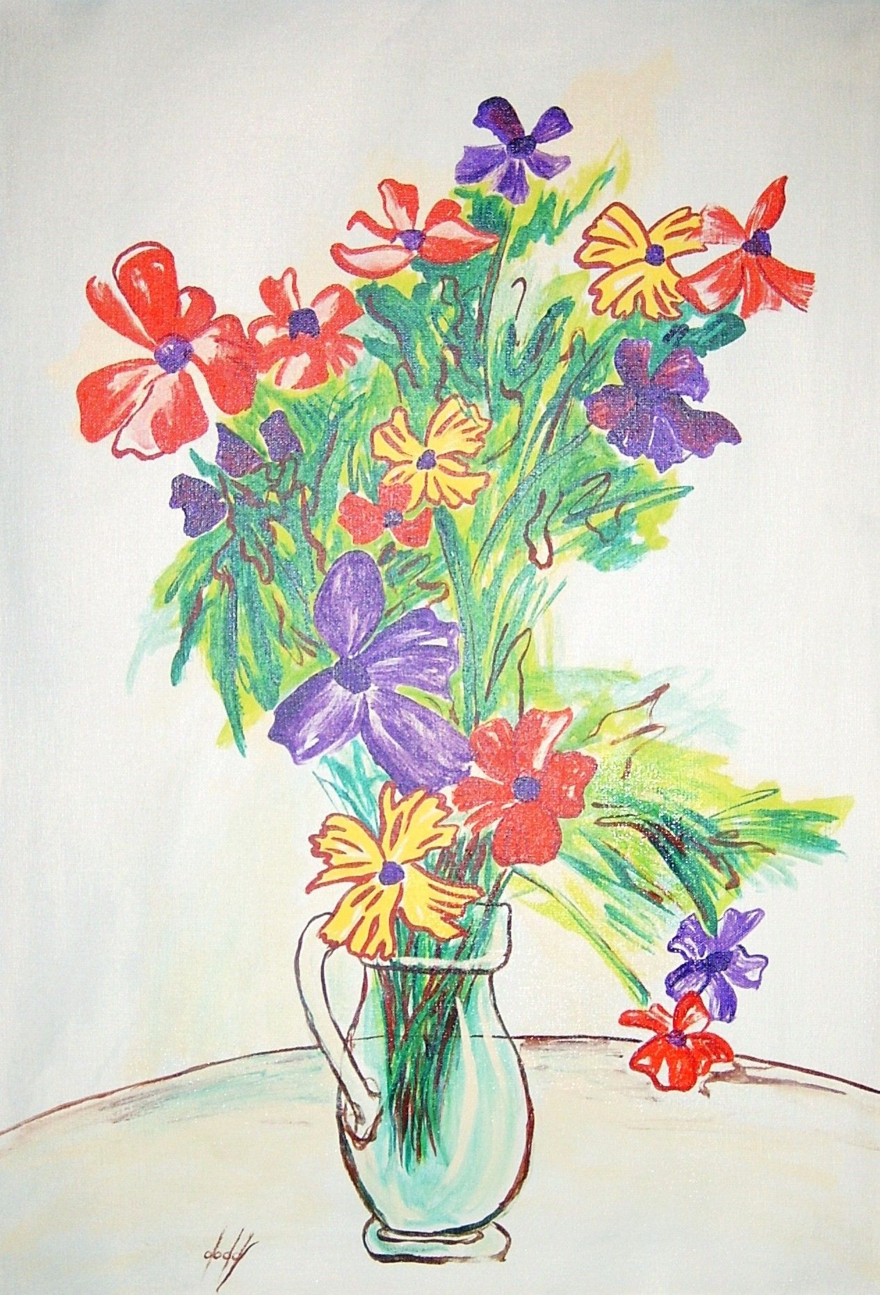 Flowers with Vase