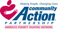 a logo for the community action partnership america 's poverty fighting network