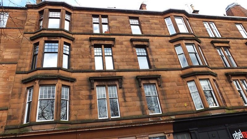 A picture of a tenement flat in Glasgow