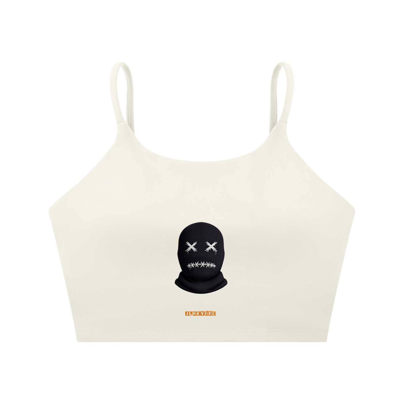 Mask Spaghetti Strap Yoga Sports Bra