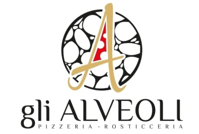 Logo for Gli Alveoli Pizzeria: gold 