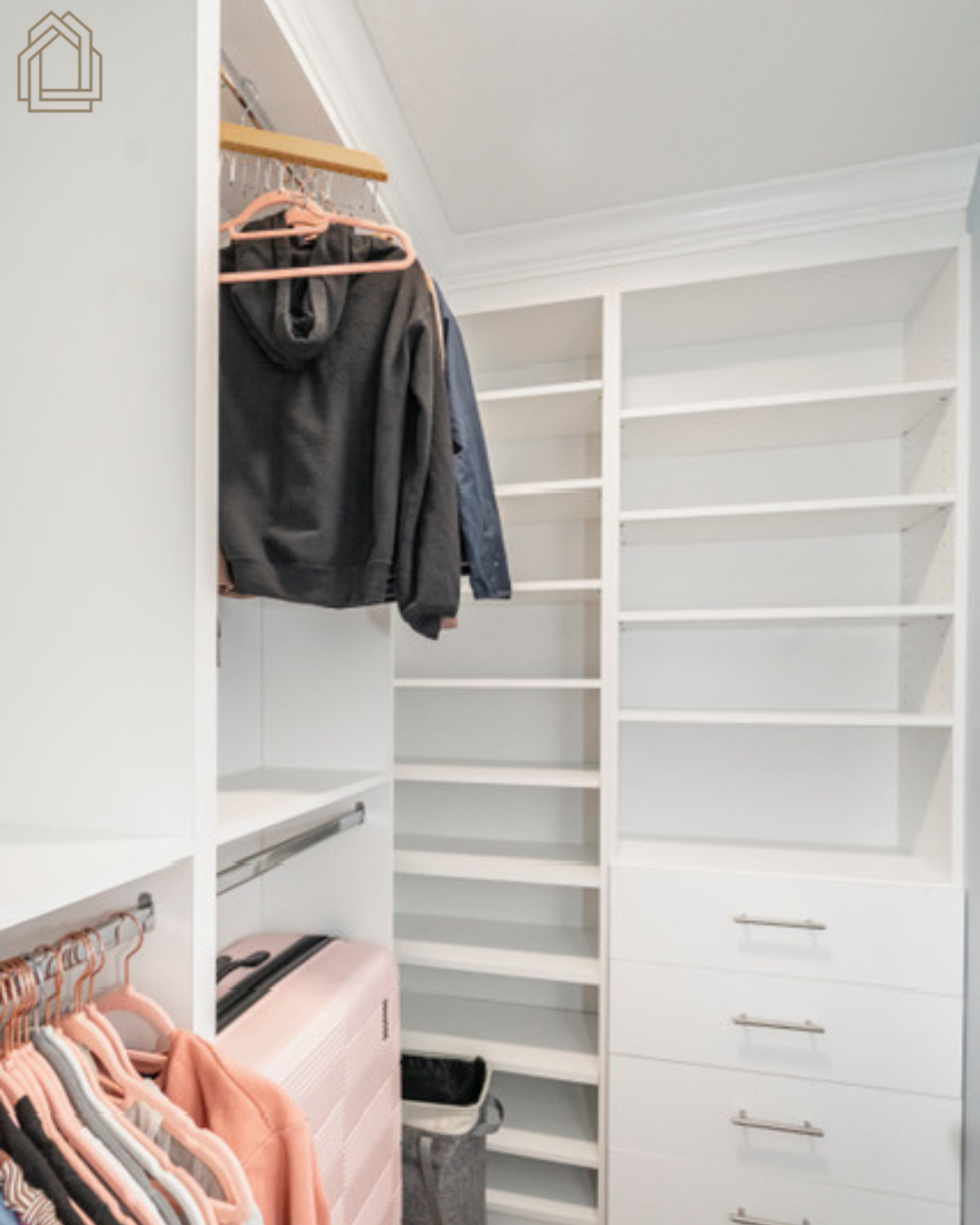 custom closet shelving
walk in closet storage
closet organization
custom built ins
closet cabinetry
storage solutions
home organization
custom carpentry
