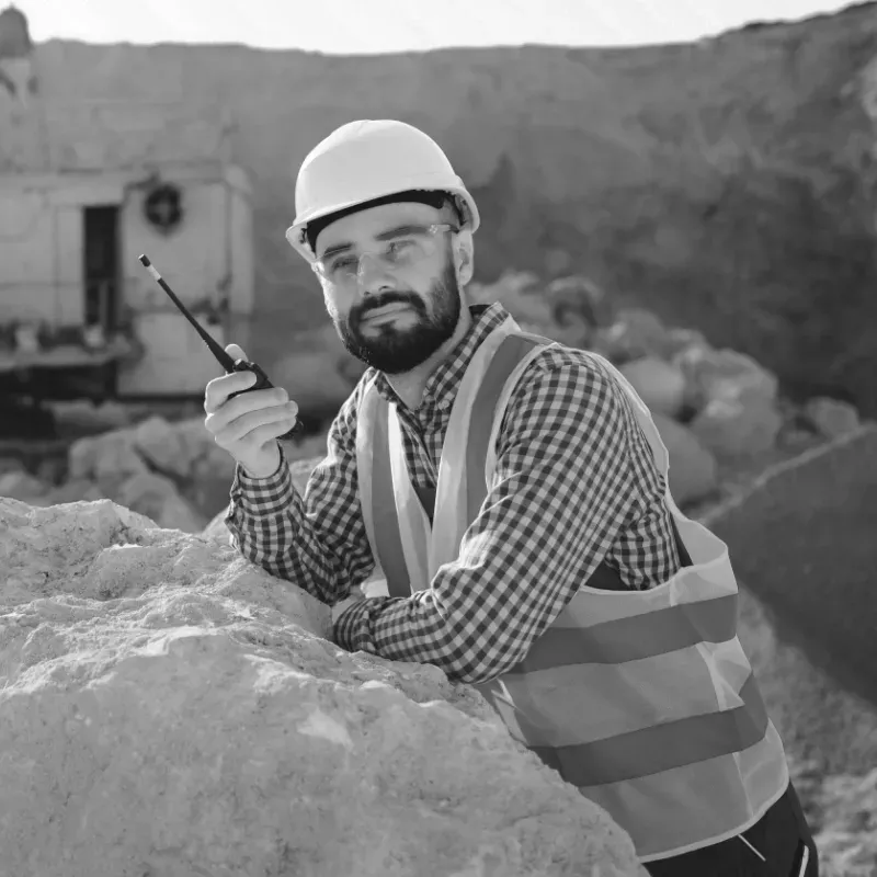 QUARRY WORKER MAKING PLANS