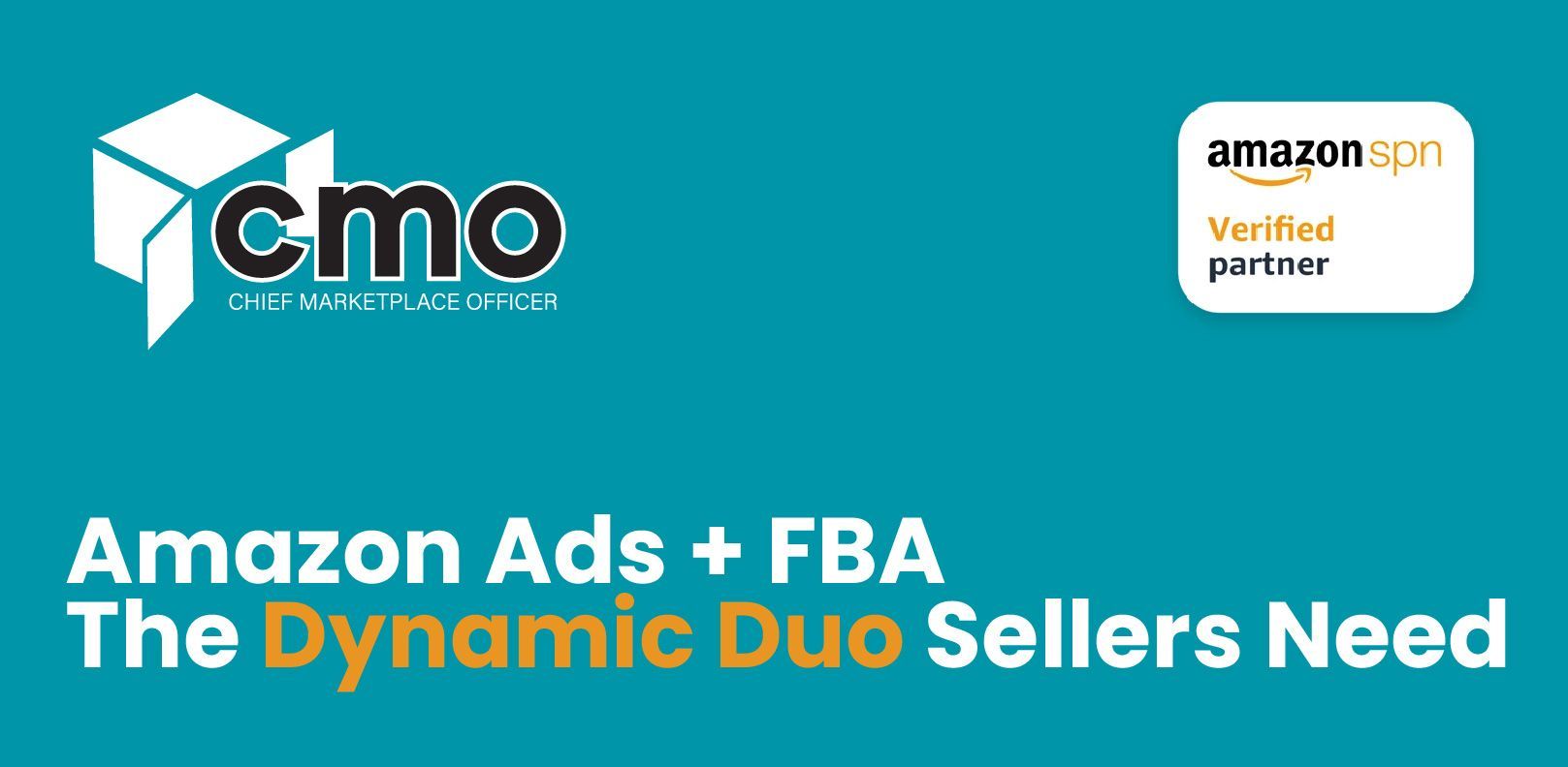 Teal banner with the 