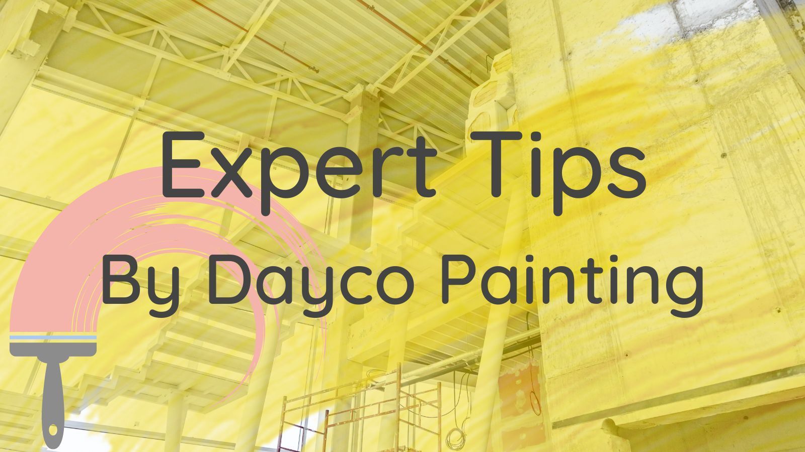 Metal Building with 'Expert Tips by Dayco Painting' text