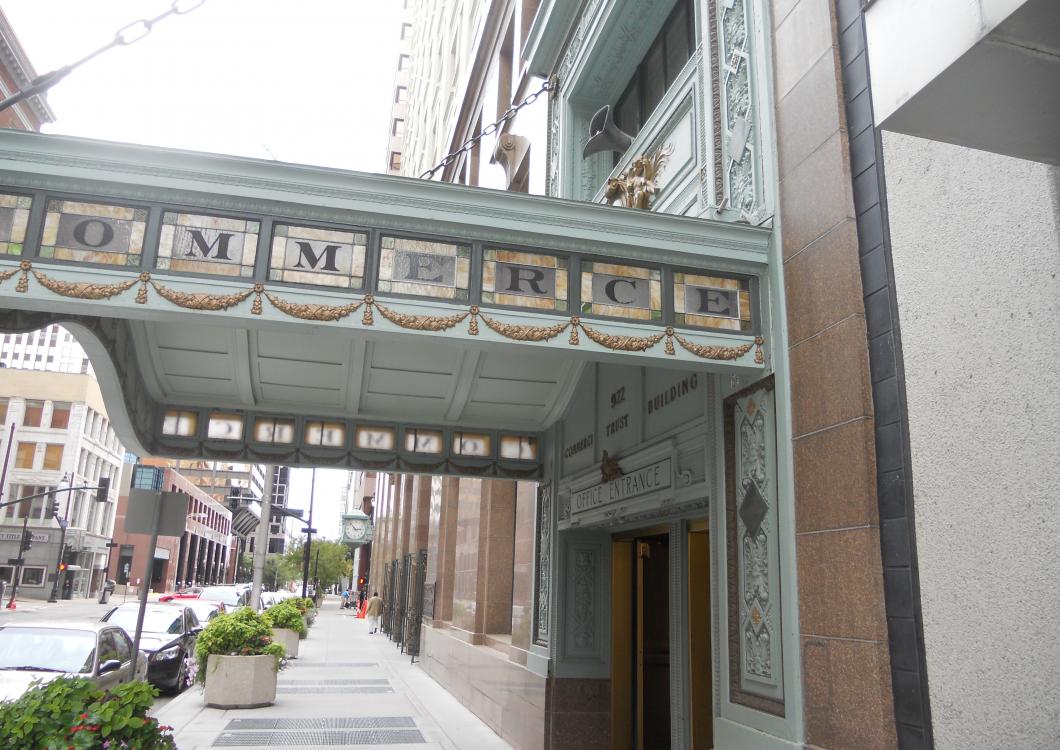 fresh paint on historical commerce building completed by Dayco