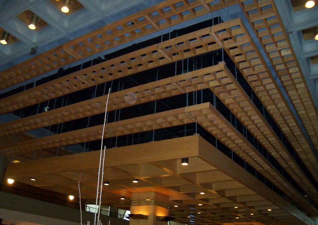 Professional painting of hotel ceiling completed by Dayco.