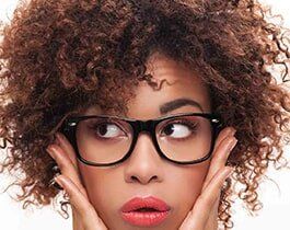Women's Eyewear — Portrait of Young Girl Wearing a Glasses with Thick Frames in San Rafael, CA