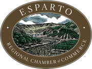 The logo for the esparto regional chamber of commerce