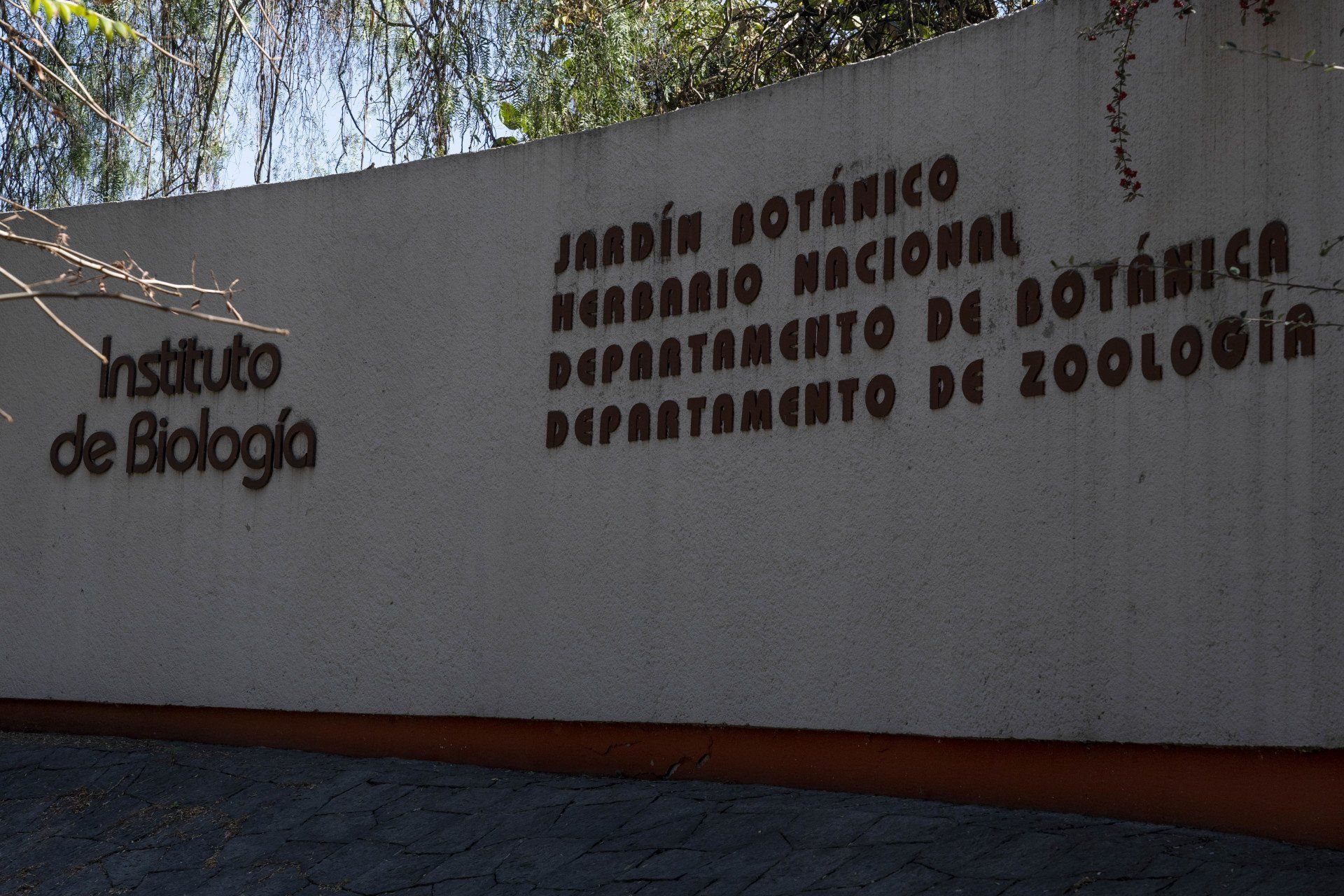 Sign for the Instituto de Biología.