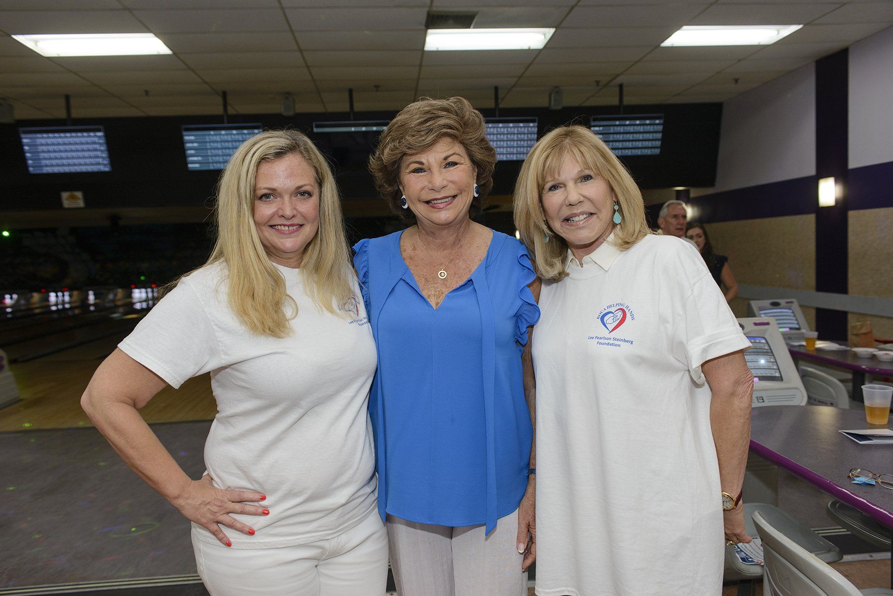 Maria Fife, Arlene Herson and Terri Wolofsky at Bowling for Bread