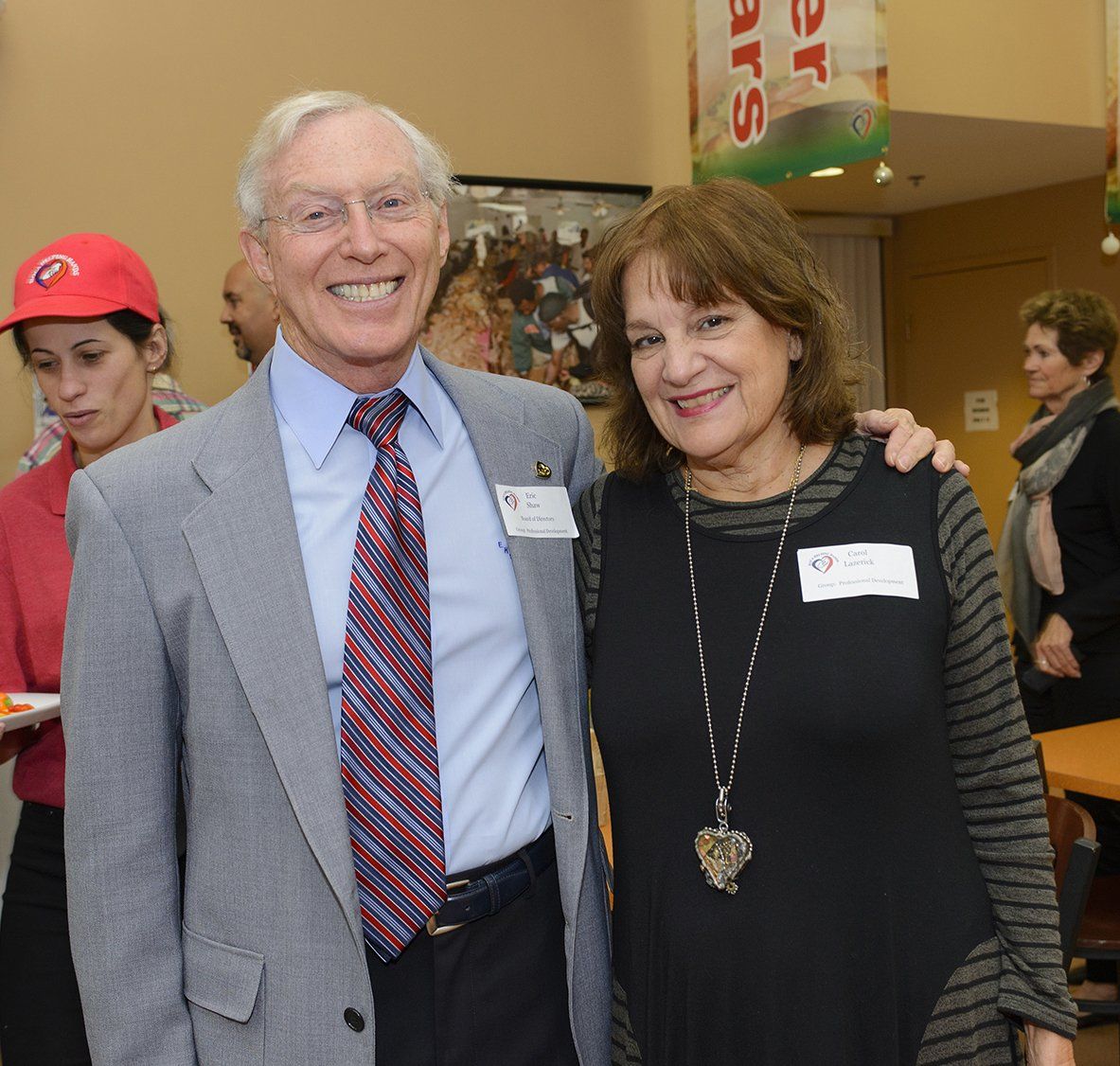 Dr. Eric Shaw at BHH with Carol, daughter of Founding Board Member Mel Lazerick.