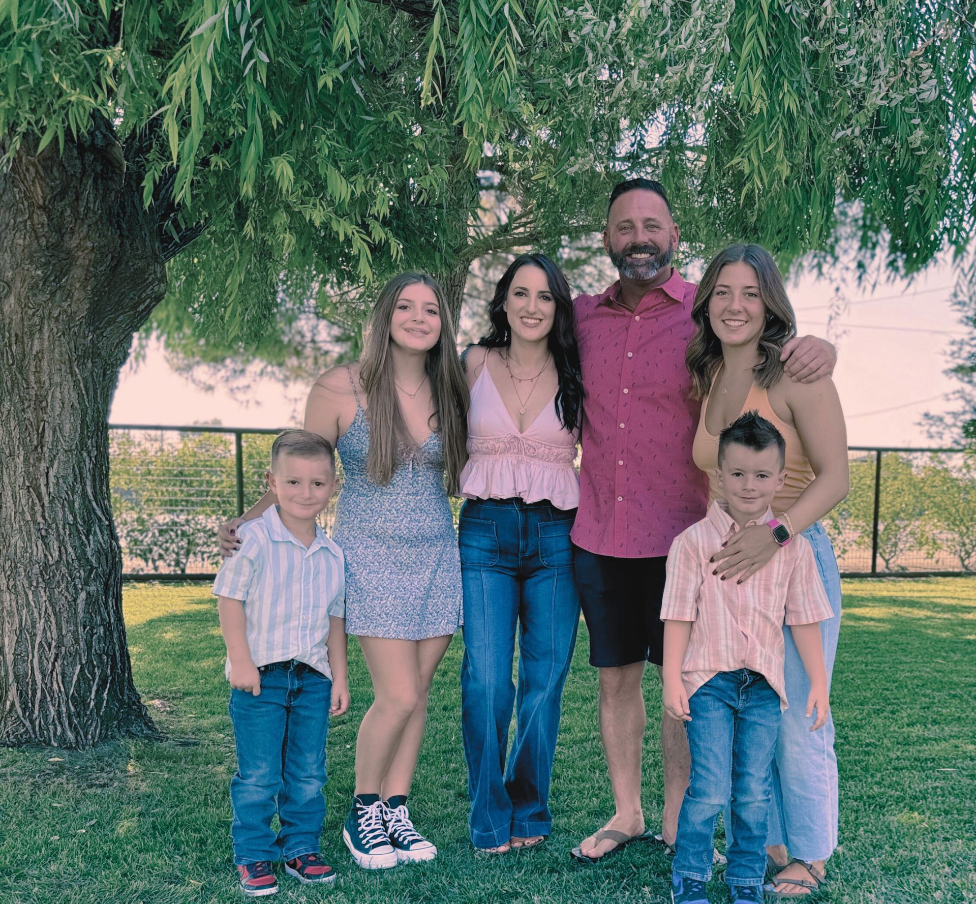 Christopher Dalton and his family