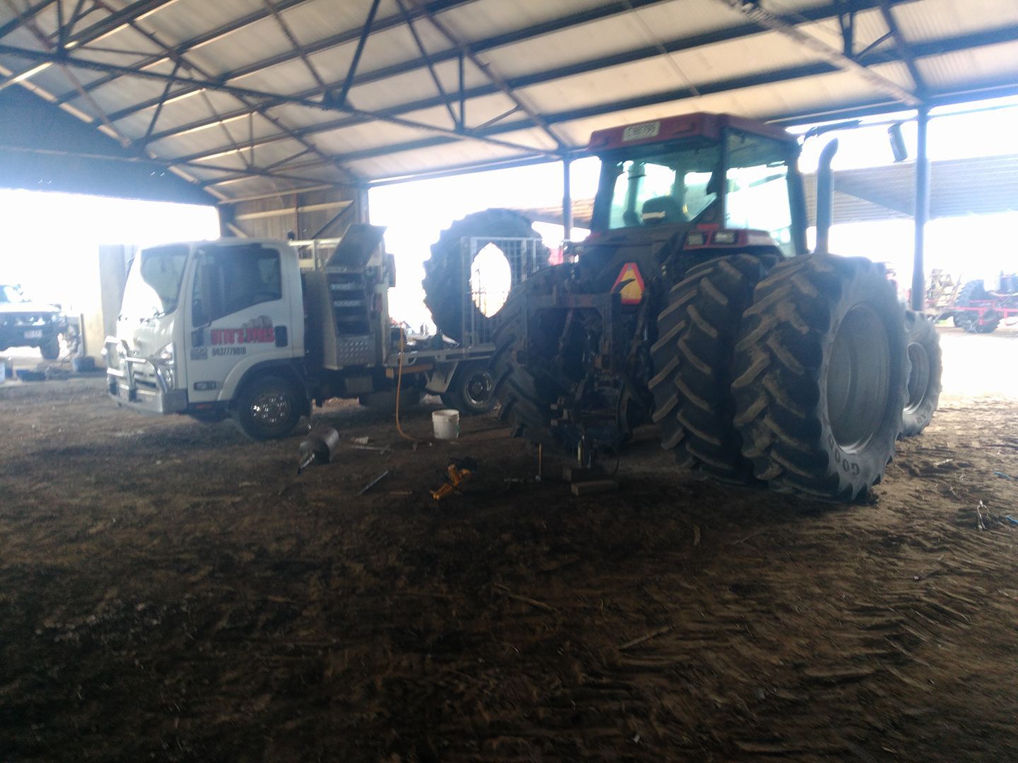 Parked Trucks — Otto’s Tyres in Ingham, QLD