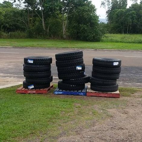 A Pile of New Tyres — Otto’s Tyres in Ingham, QLD