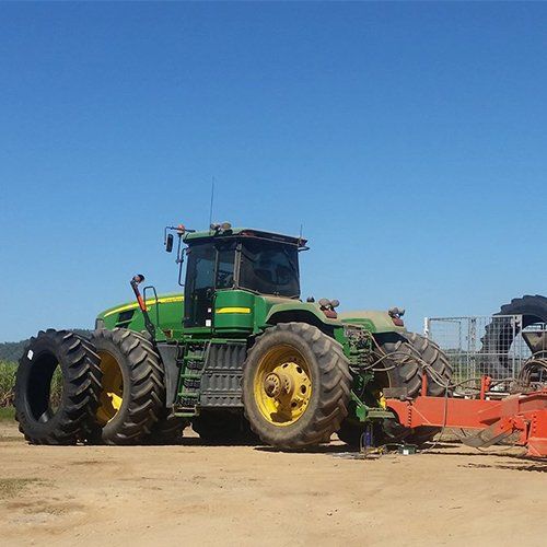 A Large Green Truck — Otto’s Tyres in Ingham, QLD