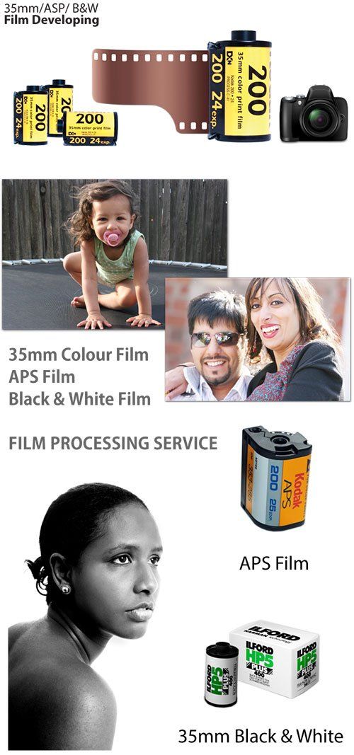 35mm/ asp / b&w film developing services