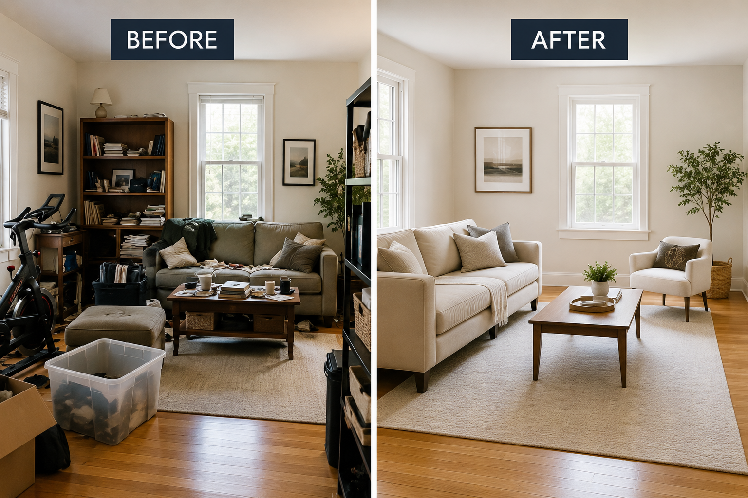 A pre-listing decluttering has become one of the most important steps homeowners take.