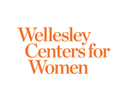 Orange text logo for Wellesley Centers for Women.