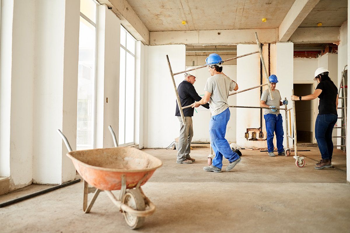 Workers At Construction Site — Houston, TX — Sandtech – S. T. Construction Corp.