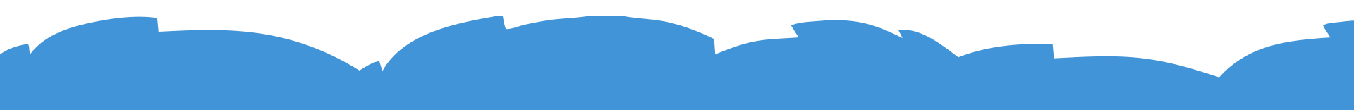 A blue and white graph on a white background.