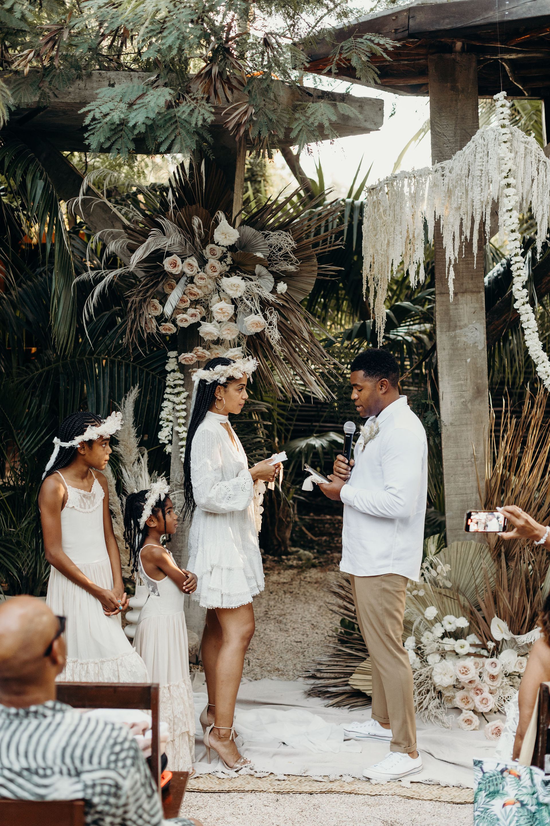 Wedding at WILD Tulum restaurant