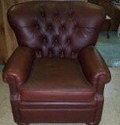Brown Leather Chair - Furniture Repair