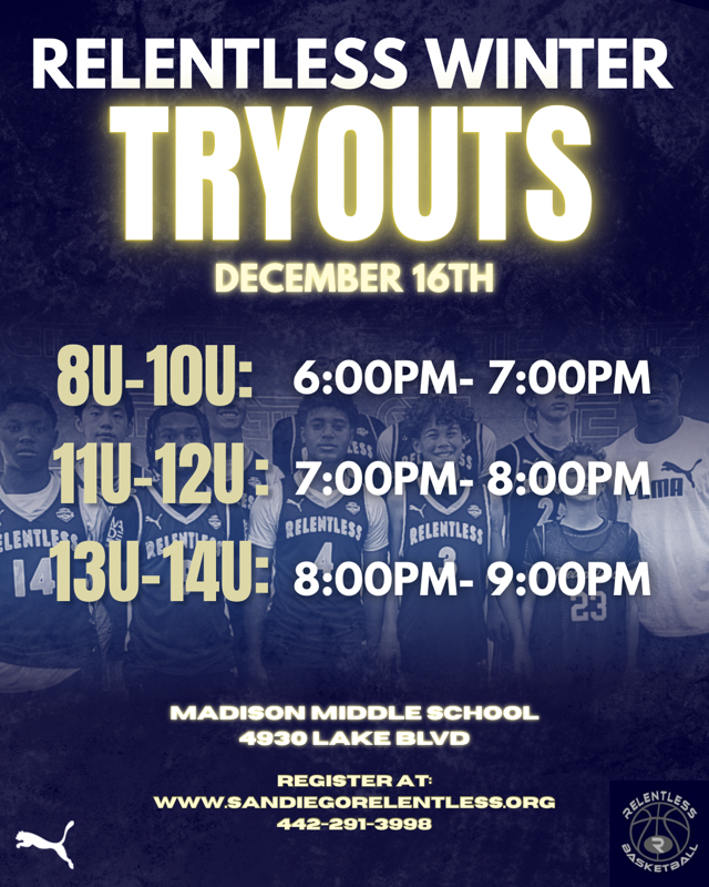 High School Tryouts Flyer
