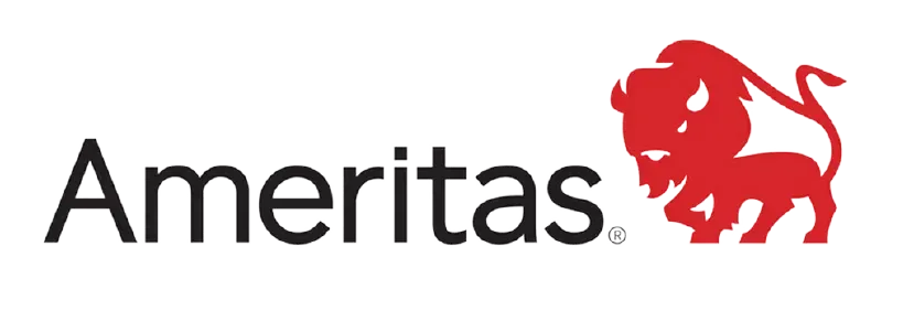 The ameritas logo has a red lion on it.